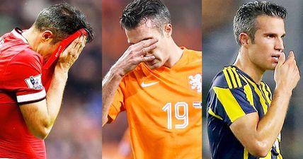 Van Persie’s international career may be over as his sad demise continues