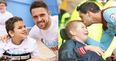 Danny Ings receives touching card from a participant in his disability project (Pics)