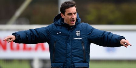 Gary Neville is tormenting Salford City managers with early morning text messages