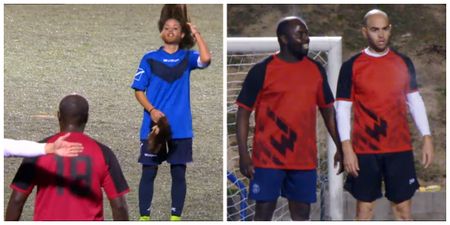 Female footballer dons disguise, schools male opponents, then gives them a big shock (Video)