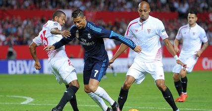 Did Cristiano Ronaldo try to slap a Sevilla player? (Video)