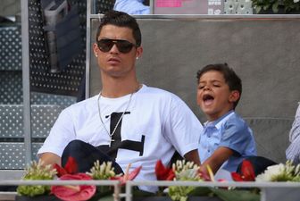 Watch an awestruck Cristiano Ronaldo Junior meet Lionel Messi