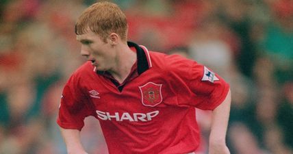 Paul Scholes’ finishing at U-16 level clearly left a lot to be desired