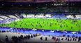 Thousands of football fans sing French national anthem during Stade de France evacuation (Video)