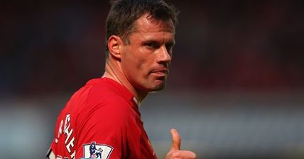 Jamie Carragher responds perfectly to fans booing him at Old Trafford (Video)