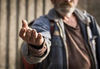 Simple act of kindness moves a homeless man to tears and everyone should see it (Video)