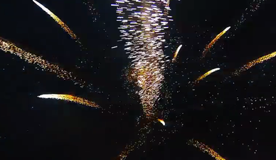 This footage of a drone flying through a fireworks display is beautiful (Video)