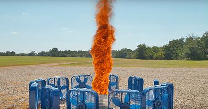 This DIY fire tornado is definitely something you should not try at home (Video)