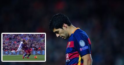 Watch Luis Suarez produce an utterly humiliating dive