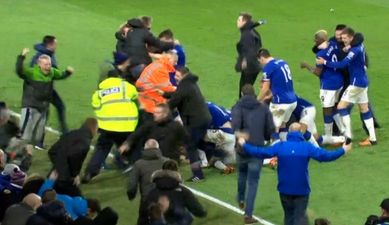 Everton fans might feel a bit silly now after celebrating on the pitch (Video)