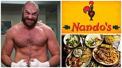 Tyson Fury demolished a 10,000-calorie Nando’s feast to celebrate world title win