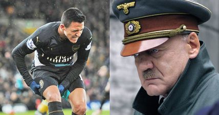 Downfall’s Hitler reacting to Alexis Sanchez getting injured is priceless (Video)