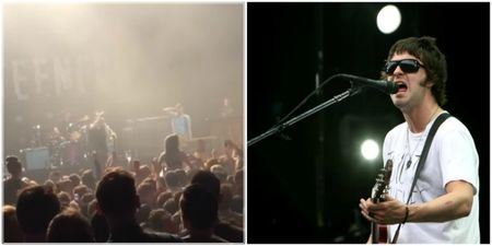 Manchester band The Courteeners rant at fan who lobbed a smoke bomb on stage (Video)