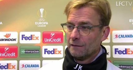 Jurgen Klopp reacts to potential Borussia Dortmund Europa League tie (Video)