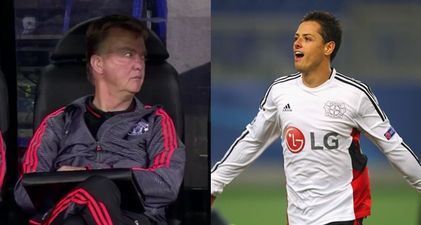 While Man United were losing Javier Hernandez scored this brilliant hat-trick (Video)