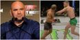 Dana White reacted like every single one of us the moment Conor McGregor KO’d Jose Aldo (Video)