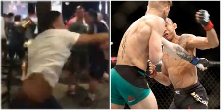 This mass brawl broke out in Australia after Conor McGregor knocked out Jose Aldo (Video)