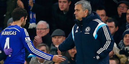 Cesc Fabregas issues classy farewell to departed Jose Mourinho