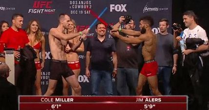 UFC featherweights go full Jedi at weigh-ins in Orlando (Video)