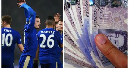 PIC: This punter has won big after betting that Leicester City would top the Premier League at Christmas