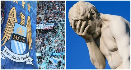 These Manchester City supporters have committed modern football’s greatest sin