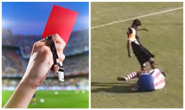 Video: The shocking moment a player kicks opponent in the head after being sent off