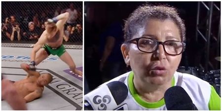 VIDEO: Jose Aldo’s mother has the final say after her son’s brutal KO