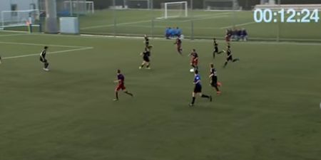 VIDEO: Seven passes in 17 seconds see stunning Barcelona youth team waltz ball into the net