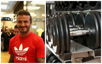 David Beckham has impeccable gym etiquette when it comes to using weights