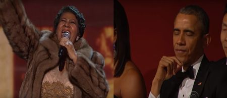 VIDEO: Barack Obama moved to tears by Aretha Franklin’s incredible performance of A Natural Woman