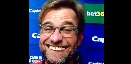 WATCH: Jurgen Klopp has blessed the internet with a new reaction meme