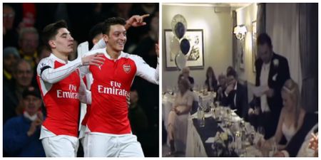 VIDEO: Mesut Ozil proves he’s a sound guy with great gesture to newly married couple