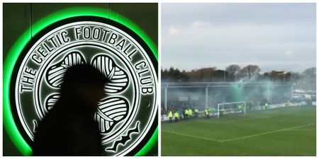 VIDEO: Celtic fans delay Scottish Cup kick-off after letting off smoke flares