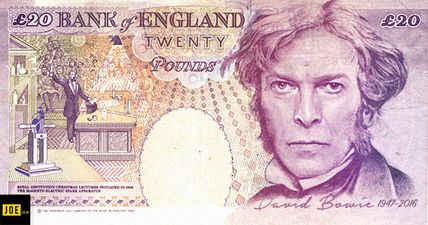 David Bowie would look perfect on the new £20 note