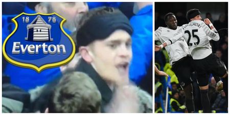 VIDEO: A cheeky fan nicked Funes Mori’s headband during Everton’s goal celebrations