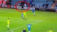 VIDEO: Confused linesman panics and gives all the possible decisions at once