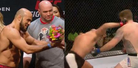 VIDEO: Ilir Latifi brutally knocks out man who gifted him flowers