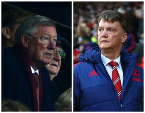 VIDEO: Sir Alex Ferguson appears to mouth “he’s gone” as the end nears for Louis van Gaal