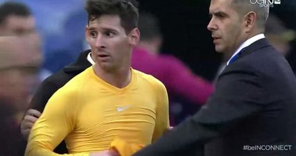 VIDEO: Classy Lionel Messi defies security guards to give this emotional pitch invader his shirt