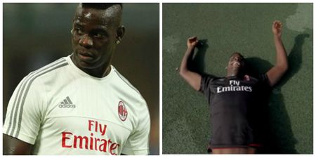 WATCH: Mario Balotelli took on the world’s greatest nutmegger and almost lost his soul