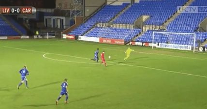 VIDEO: Liverpool wonderkid controls 70-yard pass on the run and lobs the keeper