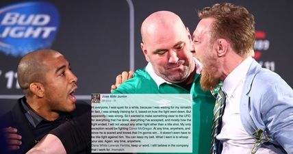 Dana White addresses Jose Aldo’s demands for Conor McGregor rematch