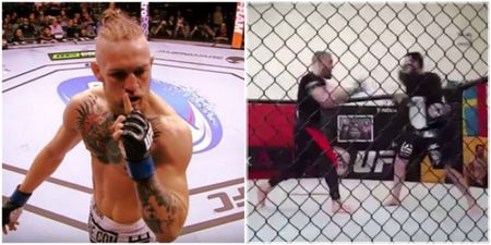 VIDEO: Conor McGregor drills big counterpunch shot ahead of the Rafael Dos Anjos title fight