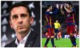 As Gary Neville’s Valencia were thumped by Barca, look what was being shown over on Sky Sports 5