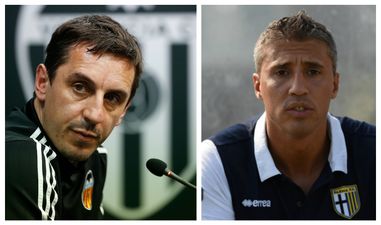 A very harsh Hernan Crespo has absolutely no sympathy for struggling Gary Neville