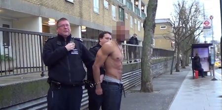 VIDEO: Footage of a man in London urinating while being arrested has gone insanely viral