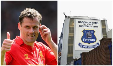 PIC: Jamie Carragher takes a cheeky dig at Everton on Instagram