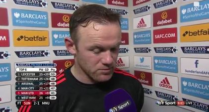 Wayne Rooney plays down Manchester United’s chances of finishing in the top four