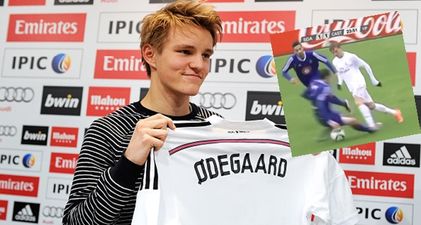 VIDEO: Martin Odegaard shows what all the fuss is about with Lionel Messi-esque dribble