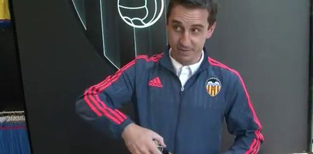 Gary Neville celebrates birthday in style as Valencia make unique piece of history